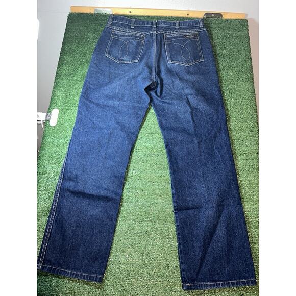 Vintage Calvin Klein Straight Jeans Mens Size 36x31 - Picture 2 of 8